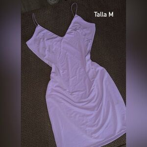 Elegant Lavender Slip Dress